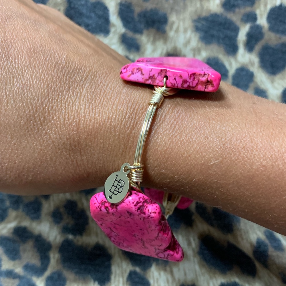 Bourbon and bowties bangle bracelet